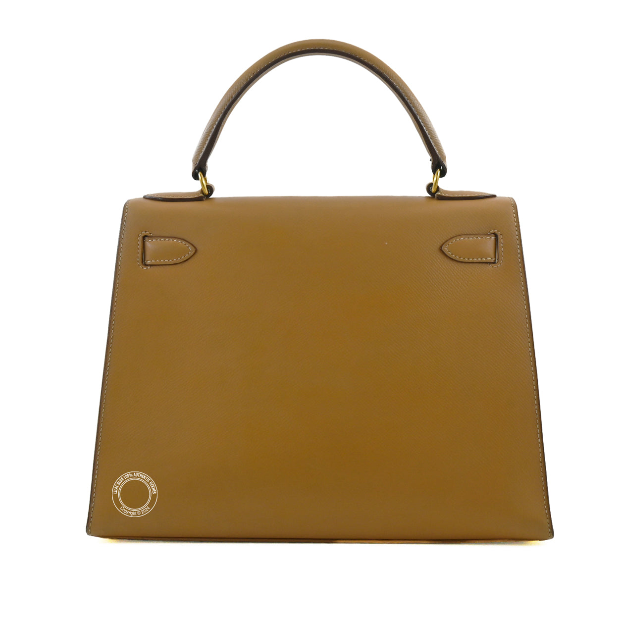 Hermès Kelly 28cm Natural Courchevel GHW - Vintage