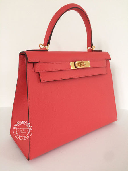 Hermès Kelly 25cm Rose Jaipur Epsom GHW