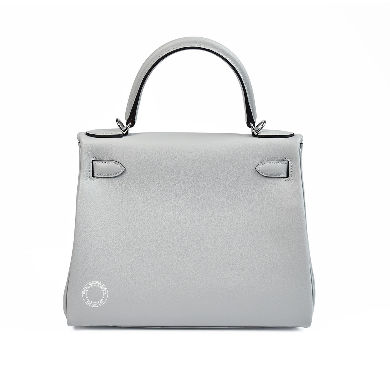 Hermès Kelly 28cm Bleu Glacier Evercolor PHW