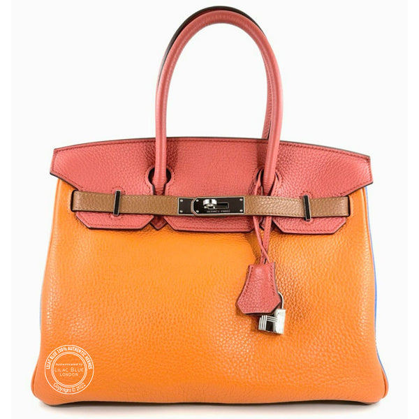 Hermès Birkin 30cm Arlequin Togo PHW - Preloved