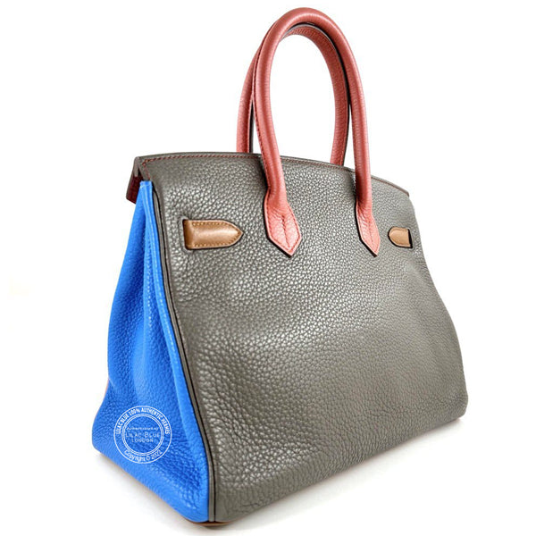 Hermès Birkin 30cm Arlequin Togo PHW - Preloved