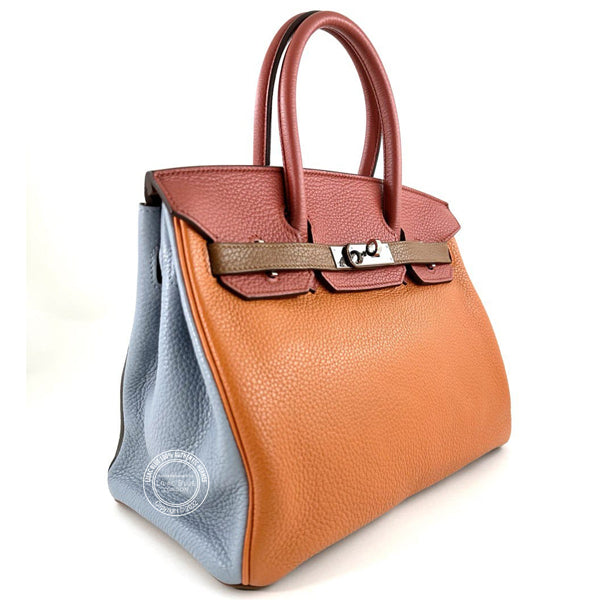 Hermès Birkin 30cm Arlequin Togo PHW - Preloved