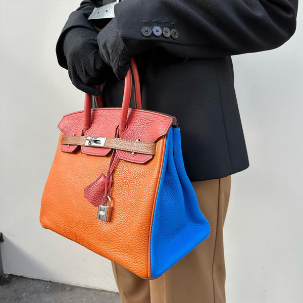 Hermès Birkin 30cm Arlequin Togo PHW - Preloved
