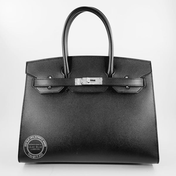 Hermès Birkin 30cm Black Sellier Madame PHW (Copy)