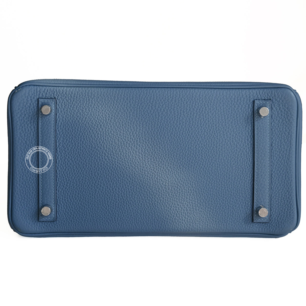 Hermes Birkin 30cm Bleu Azur Togo PHW - Preloved