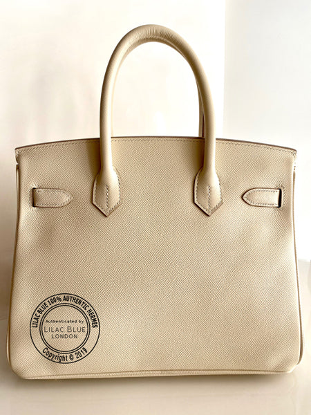 Hermes Birkin 30cm Craie Epsom GHW