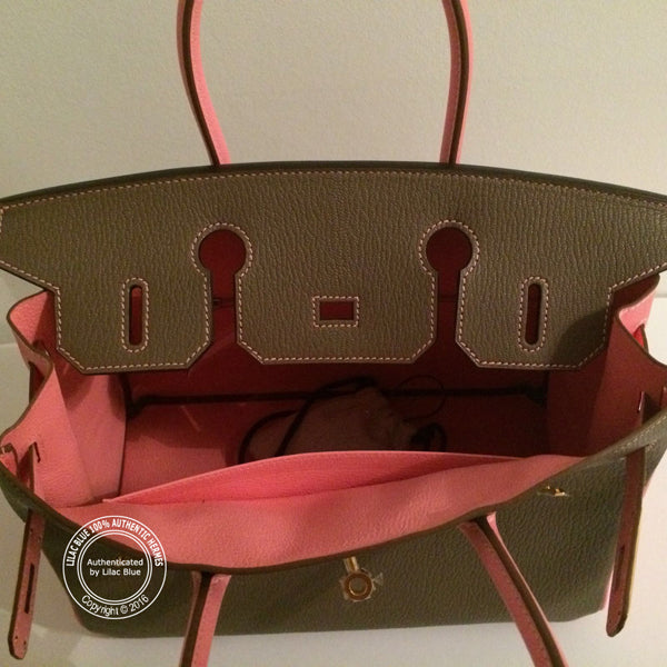 Hermès Birkin 30cm Etoupe/Rose Confetti HSS Chevre GHW
