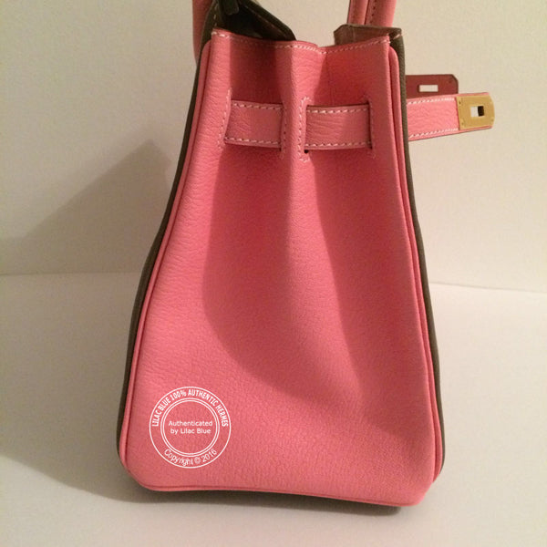 Hermès Birkin 30cm Etoupe/Rose Confetti HSS Chevre GHW