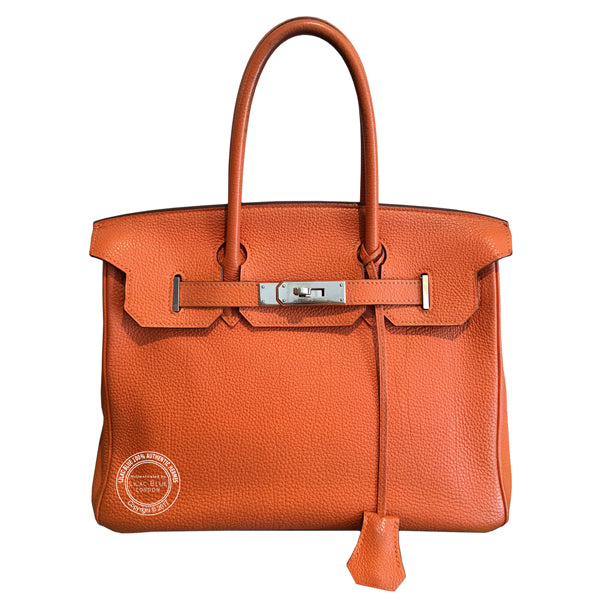 Hermès Birkin 30cm Orange Togo PHW - Preloved