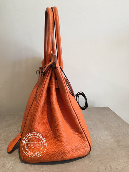 Hermès Birkin 30cm Orange Togo PHW - Preloved