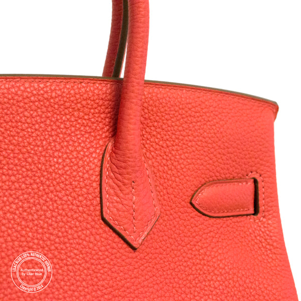 Hermès Birkin 30cm Rose Jaipur Clemence PHW