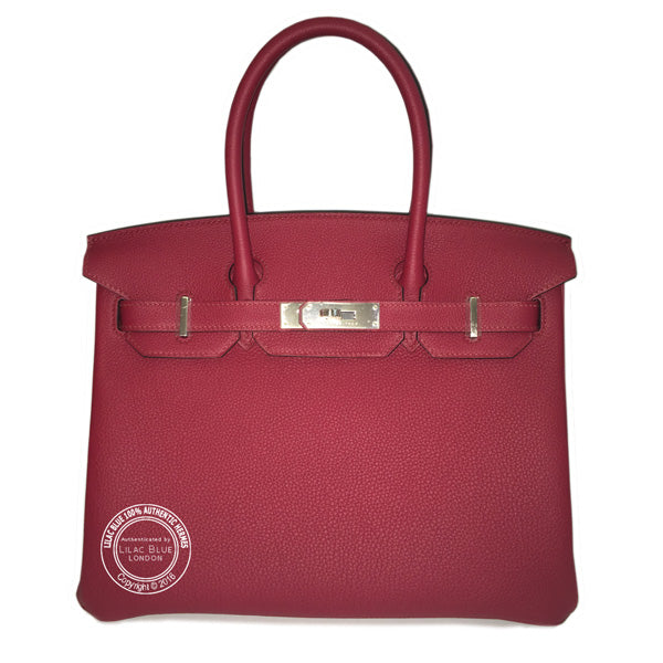 Hermès Birkin 30cm Rouge Grenat Togo PHW