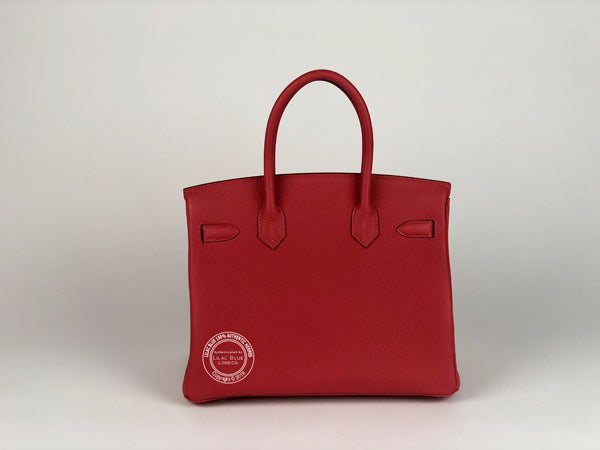 Hermès Birkin 30cm Rouge Pivoine Togo GHW