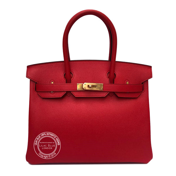 Hermès Birkin 30cm Rouge Tomate Epsom GHW