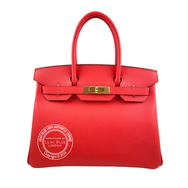 Hermès Birkin 30cm Rouge de Coeur Epsom GHW