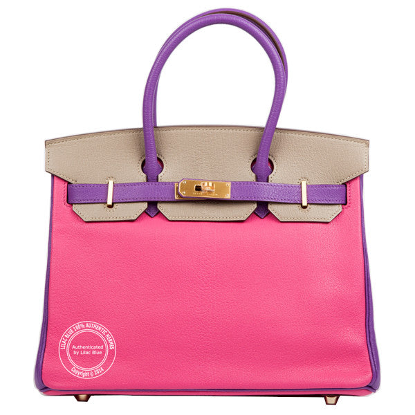 Hermès Birkin 30cm Tri Colour Chevre GHW