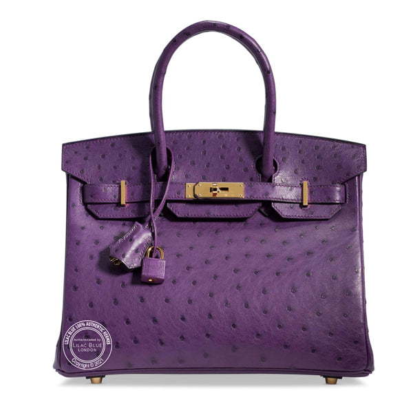 Hermès Birkin 30cm Violine Ostrich GHW