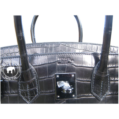 Hermès Birkin 35cm So Black Crocodile