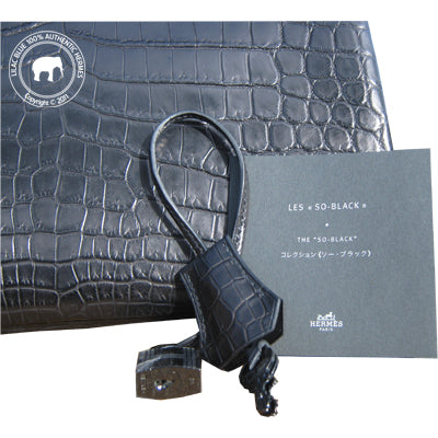 Hermès Birkin 35cm So Black Crocodile