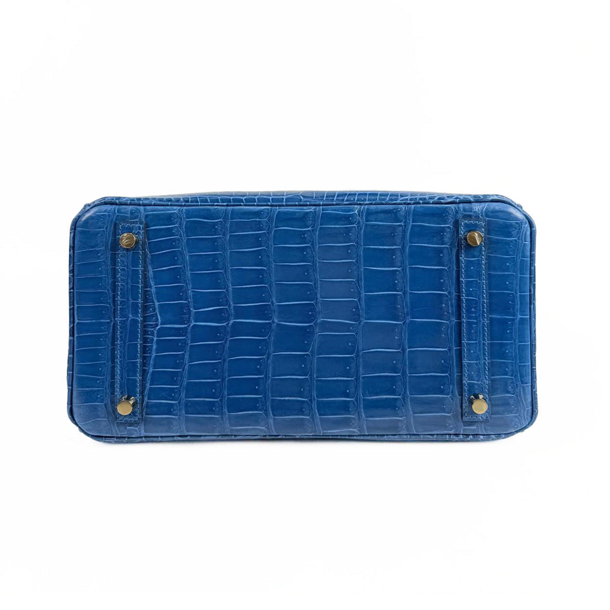 Hermès Birkin 30cm Bleu Zellige/Bleu Encre HSS Shiny Croc GHW