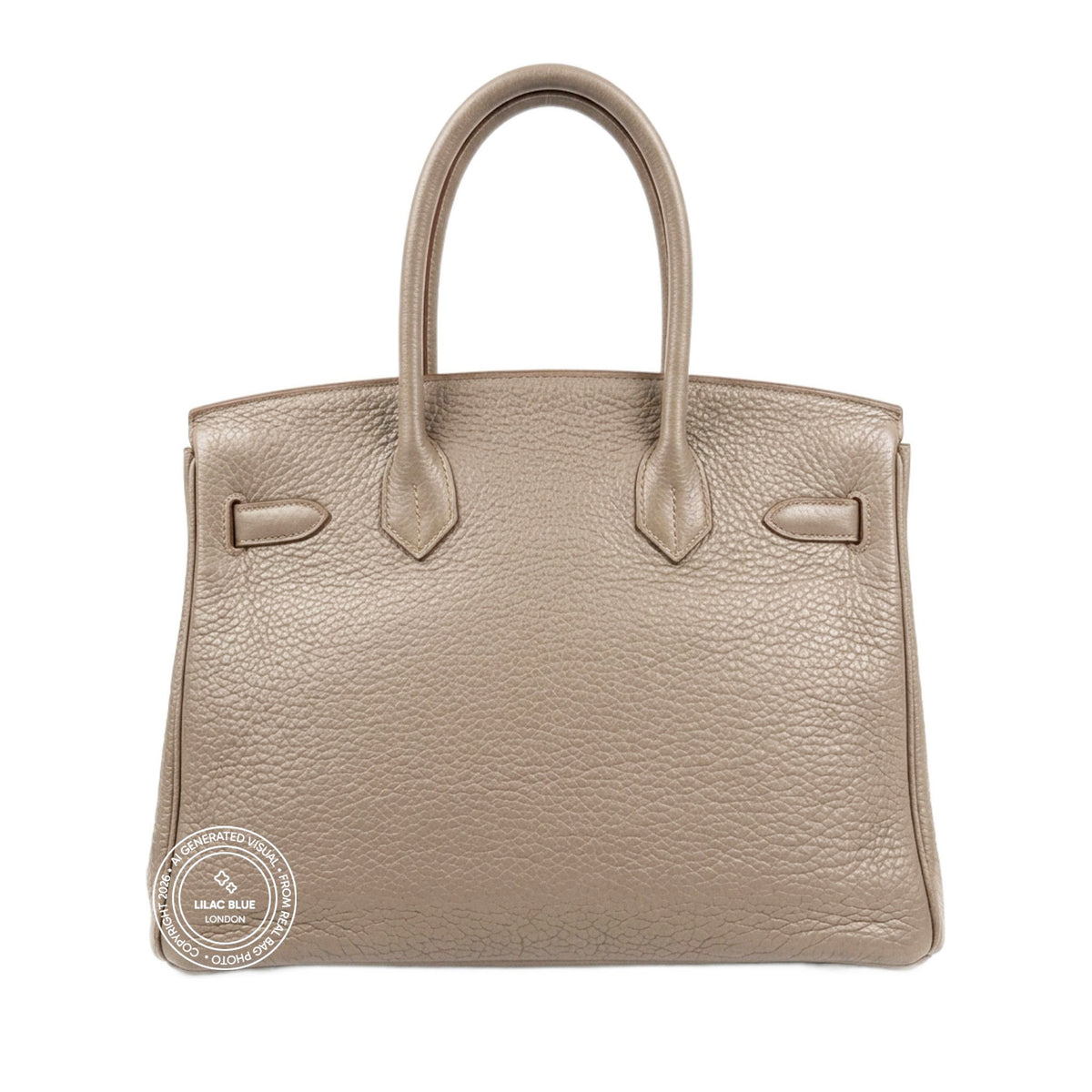 Hermès Birkin 30cm Gris Tourterelle Clemence PHW - Preloved