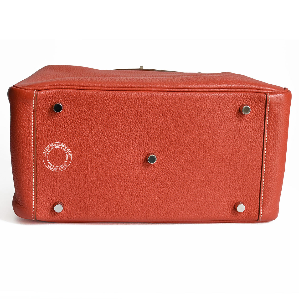 Hermès Lindy 30cm Sanguine Clemence PHW - Preloved