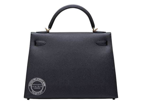 Hermès Kelly 32cm Black Epsom GHW