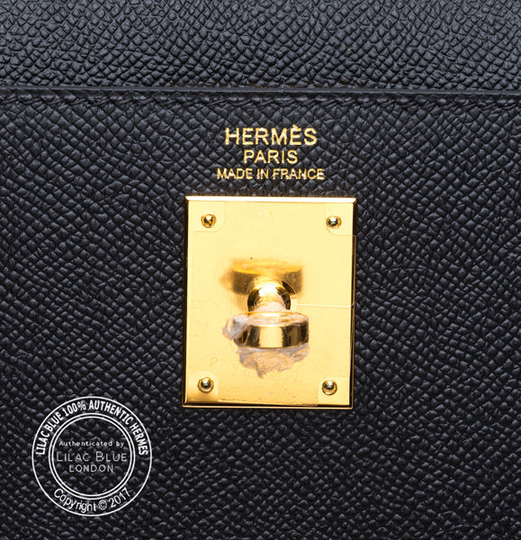 Hermès Kelly 32cm Black Epsom GHW