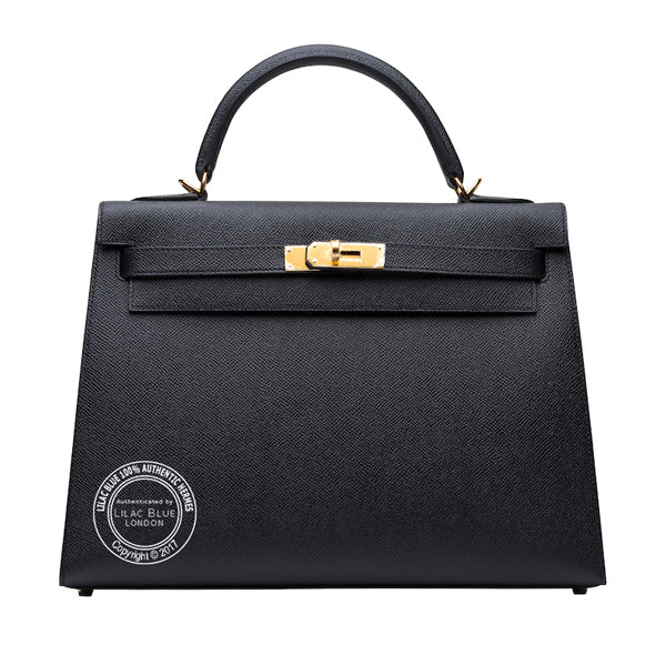 Hermès Kelly 32cm Black Epsom GHW
