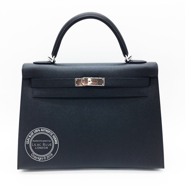 Hermès Kelly 32cm Black Epsom PHW