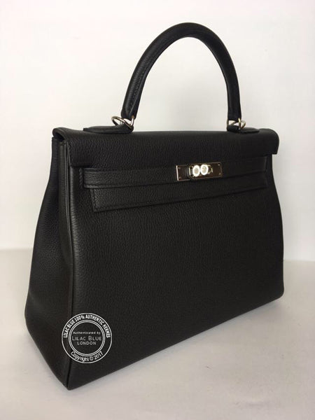 Hermes Kelly 32cm Black Togo PHW