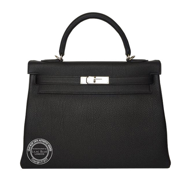 Hermes Kelly 32cm Black Togo PHW
