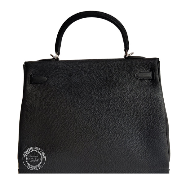 Hermes Kelly 32cm Black Togo PHW