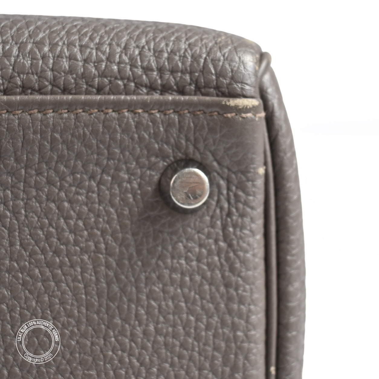 Hermes Kelly 32cm Etain Togo PHW - Preloved