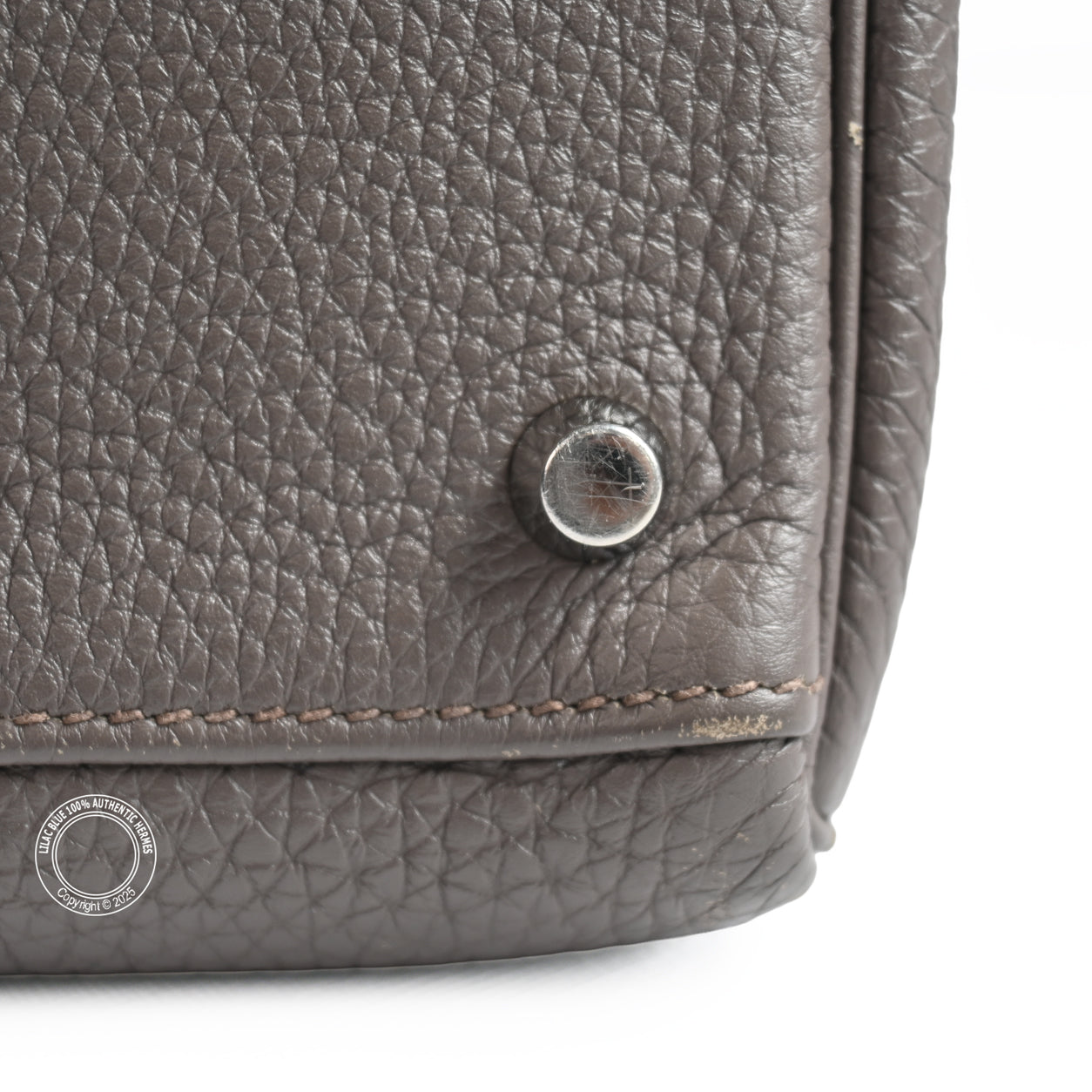 Hermes Kelly 32cm Etain Togo PHW - Preloved