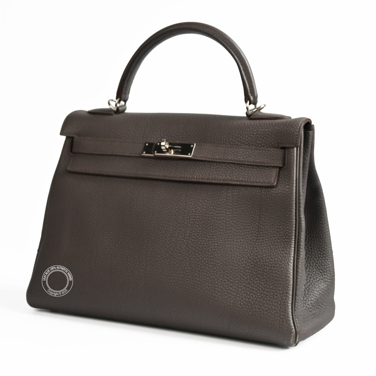 Hermes Kelly 32cm Etain Togo PHW - Preloved