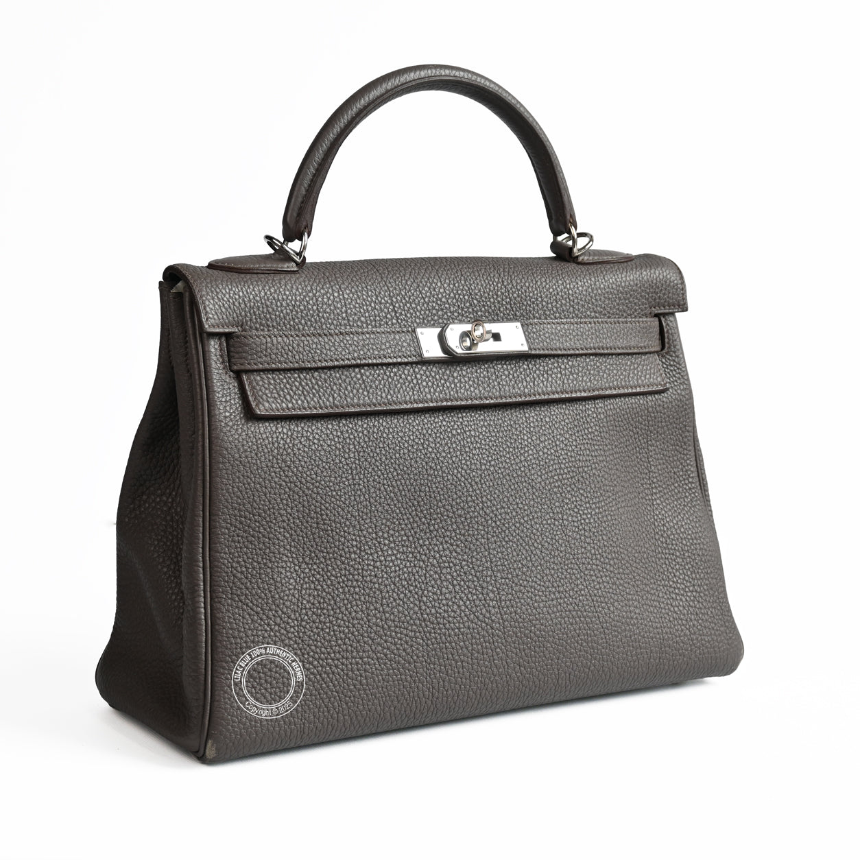 Hermes Kelly 32cm Etain Togo PHW - Preloved