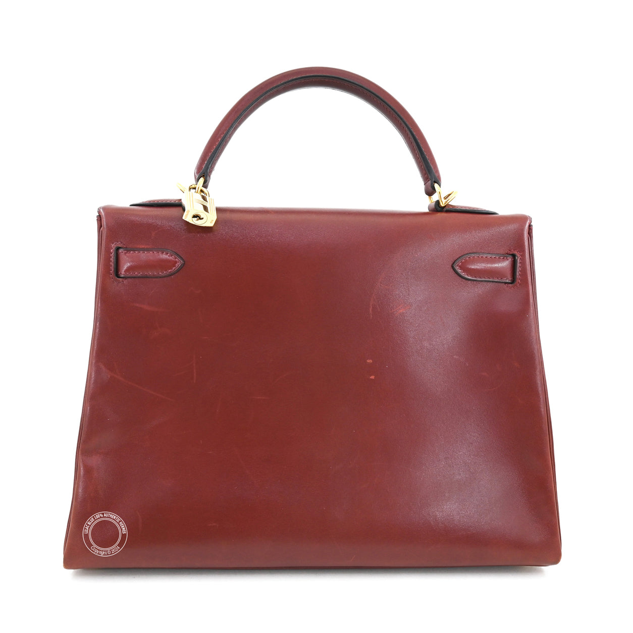 Hermès Kelly 32cm Rouge H Box GHW - Vintage