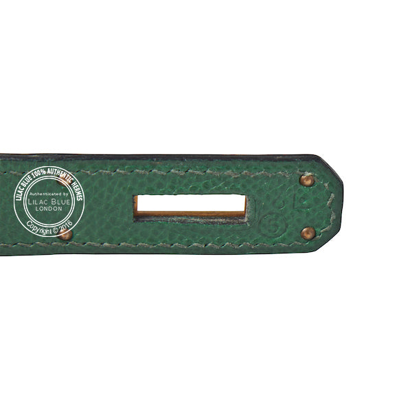 Hermès Kelly 32cm Vert Clair  Courchevel GHW - Vintage