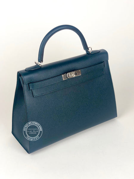 Hermès Kelly 32cm Vert Cypress Epsom PHW