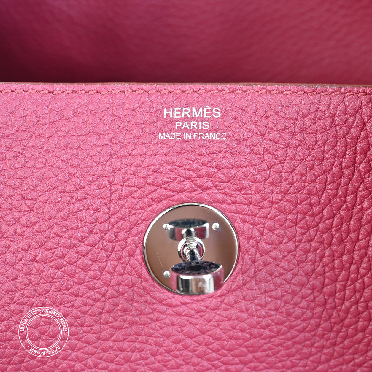 Hermès Lindy 34 Rouge Grenat Clemence PHW - Preloved