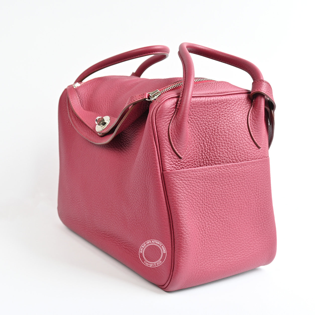 Hermès Lindy 34 Rouge Grenat Clemence PHW - Preloved