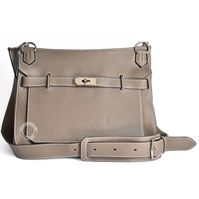 Hermès Jypsiere 34cm Etoupe Clemence PHW - Preloved