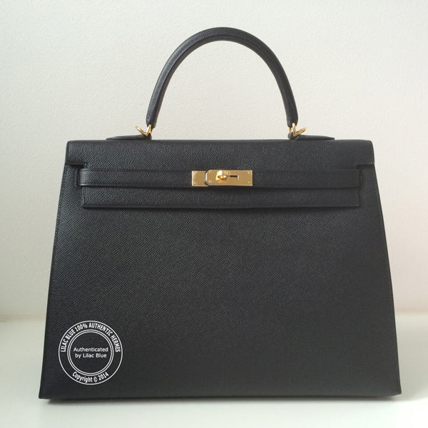 Hermès Kelly 35cm Black Epsom GHW