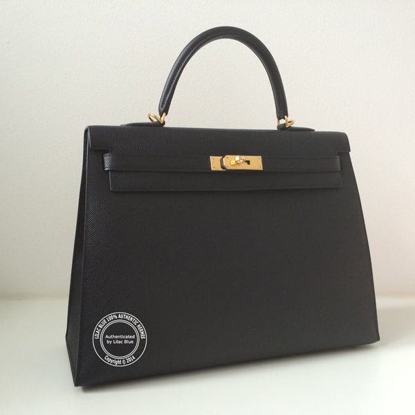 Hermès Kelly 35cm Black Epsom GHW