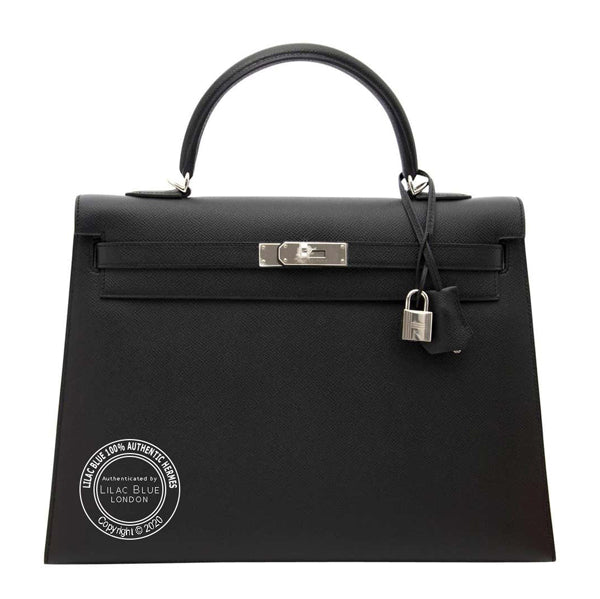 Hermès Kelly 35cm Black Epsom PHW