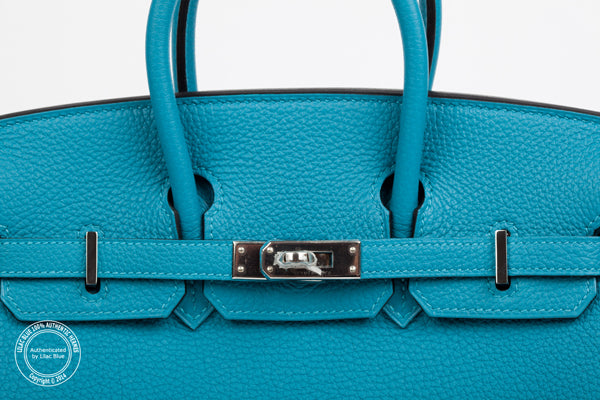 Hermes Birkin 25cm Bleu Izmir Togo PHW