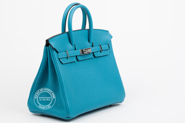 Hermes Birkin 25cm Bleu Izmir Togo PHW