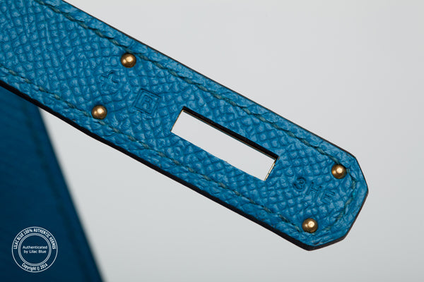 Hermès Kelly 35cm Bleu Izmir Epsom GHW