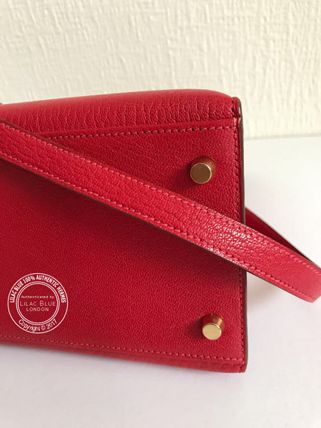 Hermès Kelly 35cm Red Chevre de Coromandel GHW - Vintage